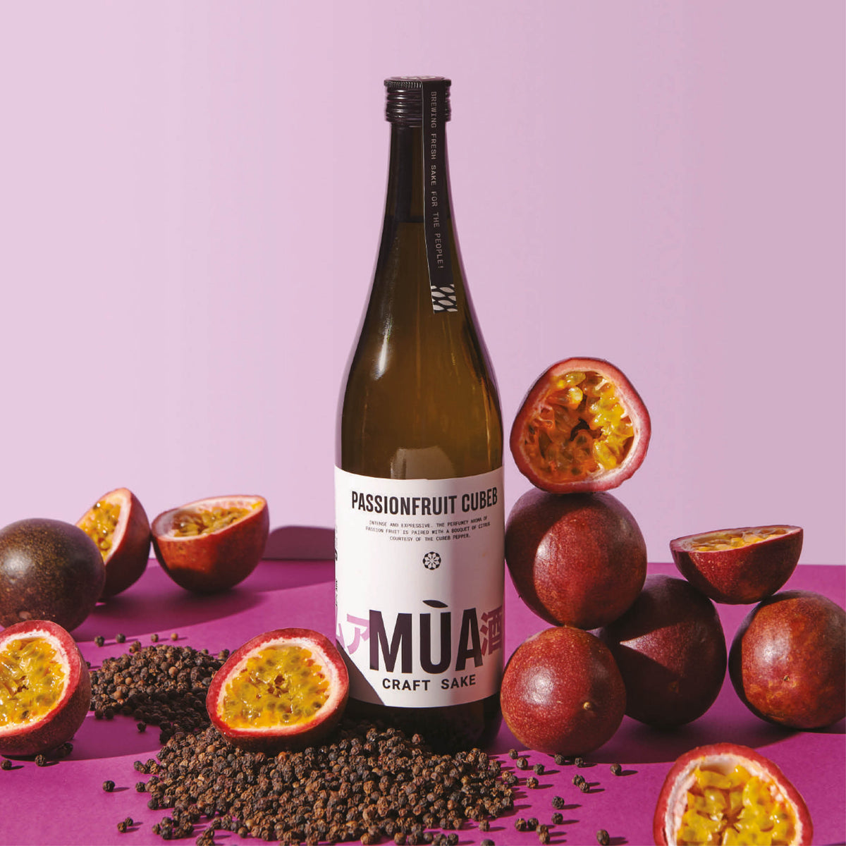 MÙA CRAFT SAKE PASSIONFRUIT CUBEB